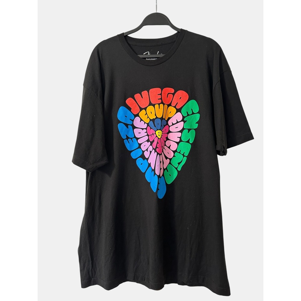 NWOT Fender Play Foundation Juega En Equipo Graphic Tee Black 2XL 100% Cotton